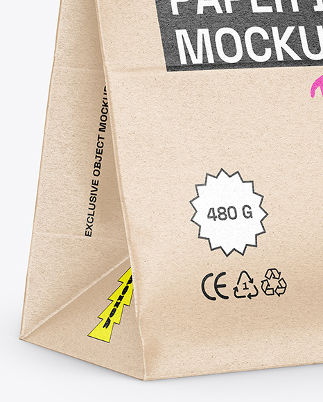 Kraft Paper Food Bag Mockup