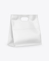 Matte Paper Takeaway Bag Mockup