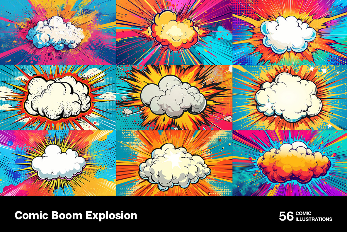 Comic Boom Explosions