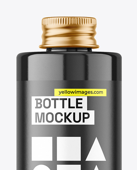 Glossy Bottle Mockup