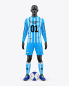 Long Sleeve Soccer Kit w/ Mannequin Mockup - Front View