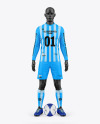 Long Sleeve Soccer Kit w/ Mannequin Mockup - Front View