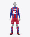 Long Sleeve Soccer Kit w/ Mannequin Mockup - Front View