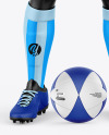 Long Sleeve Soccer Kit w/ Mannequin Mockup - Front View