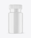 Glossy Plastic Pills Bottle Mockup