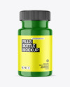 Glossy Plastic Pills Bottle Mockup