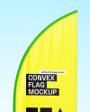 Convex Flag Mockup