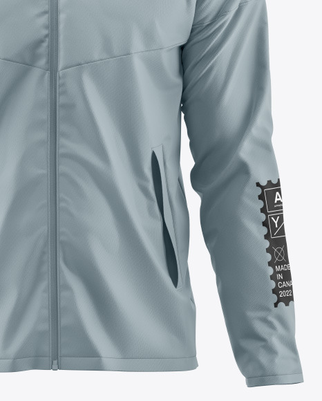 Men’s Full Zip Running Jacket Mockup