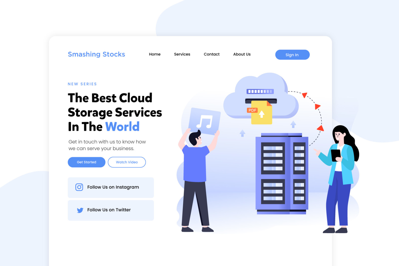 Web Hosting Illustrations