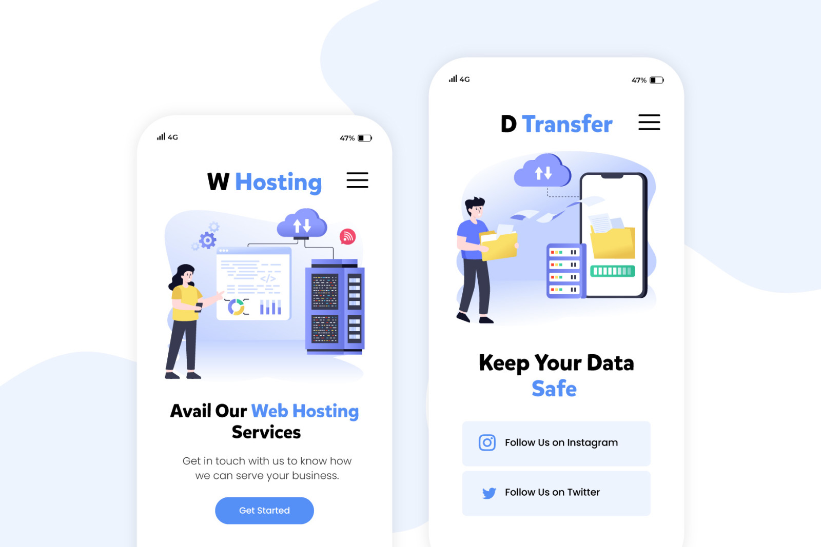 Web Hosting Illustrations Web Hosting Illustrations