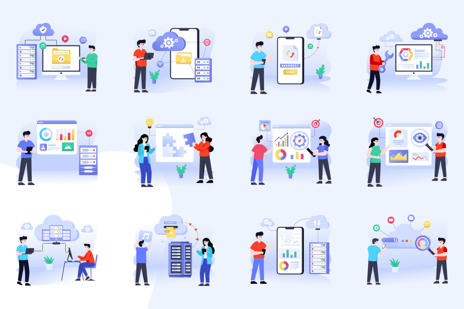 Web Hosting Illustrations Web Hosting Illustrations