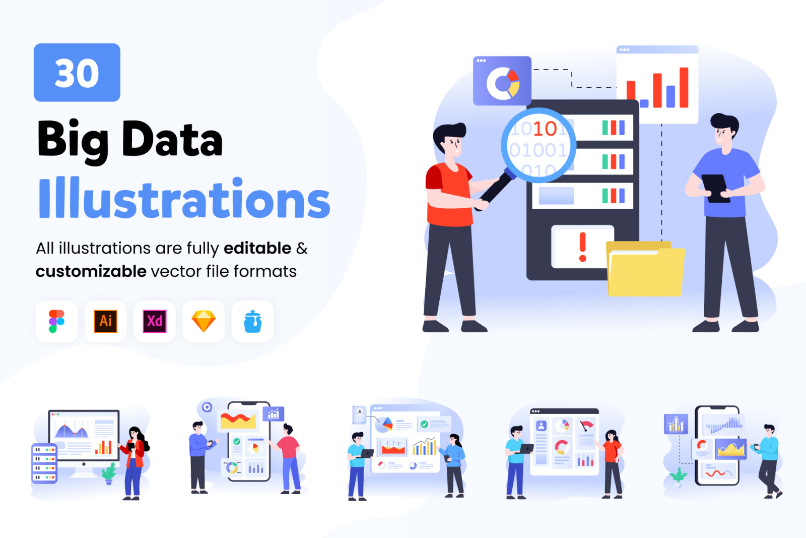 Big Data Illustrations Big Data Illustrations