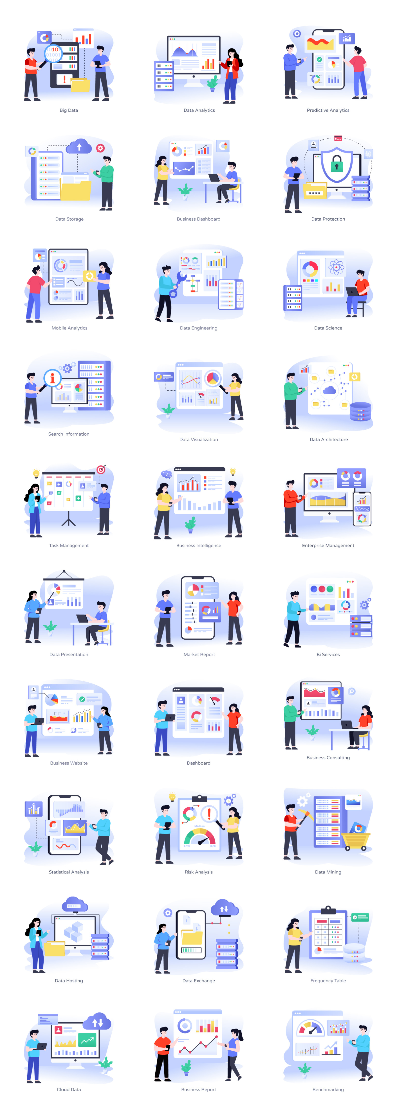 Big Data Illustrations Big Data Illustrations