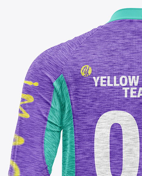 Crossshirt Melange Jersey Mockup - Back View