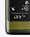 500 ml Green Glass Olive Oil Bottle Mockup