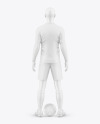 Long Sleeve Soccer Kit w/ Mannequin Mockup - Back View