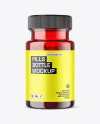 Red Pills Bottle Mockup