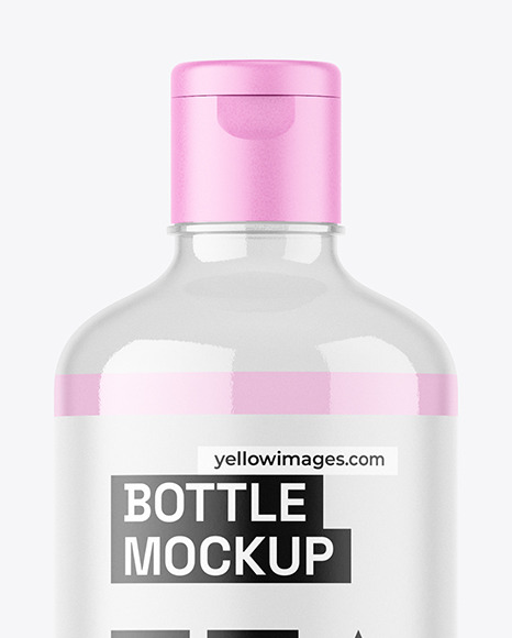 Clear Bottle Mockup