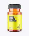 Orange Pills Bottle Mockup