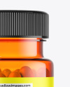 Orange Pills Bottle Mockup