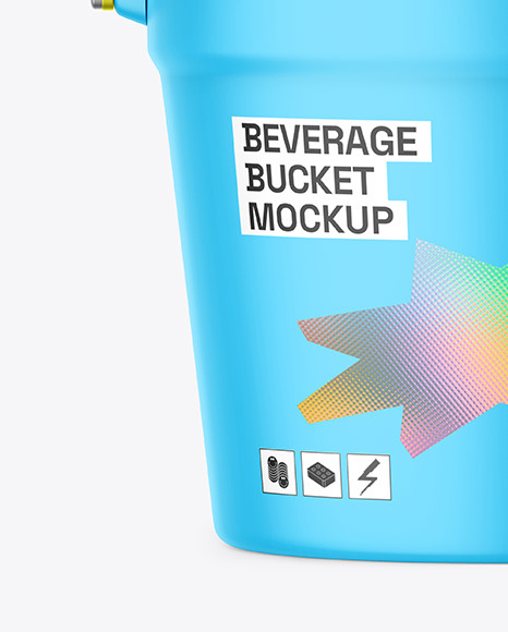 Matte Beverage Bucket Mockup