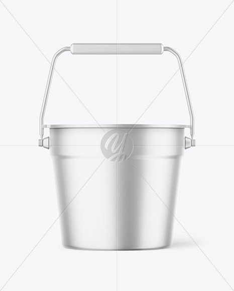 Matte Metallic Beverage Bucket Mockup