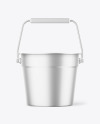 Matte Metallic Beverage Bucket Mockup