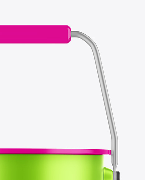 Matte Metallic Beverage Bucket Mockup