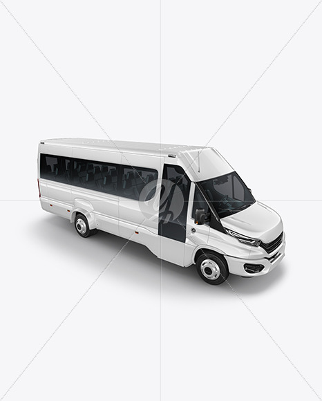 Bus Mockup - Half Side View