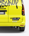 Panel Van Mockup - Back View