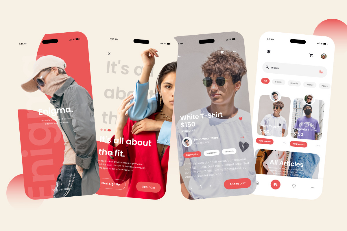 Enigma - Fashion Store Mobile App Enigma - Fashion Store Mobile App