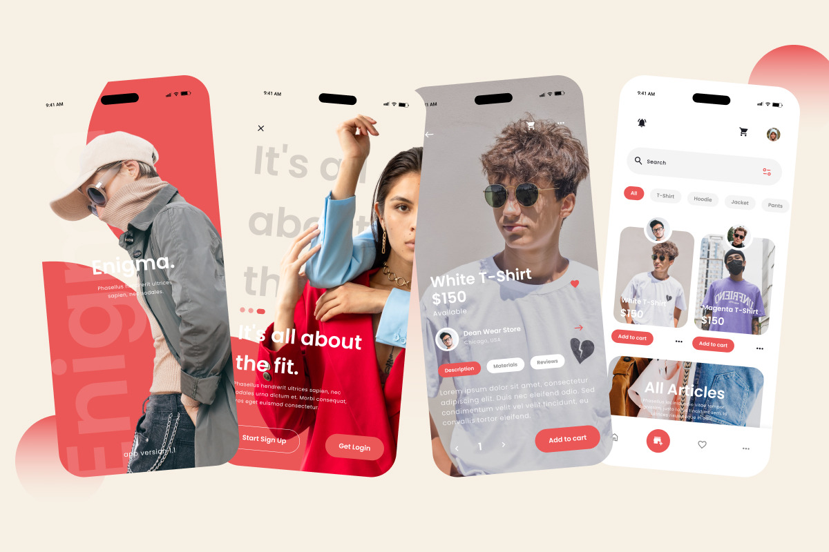 Enigma - Fashion Store Mobile App