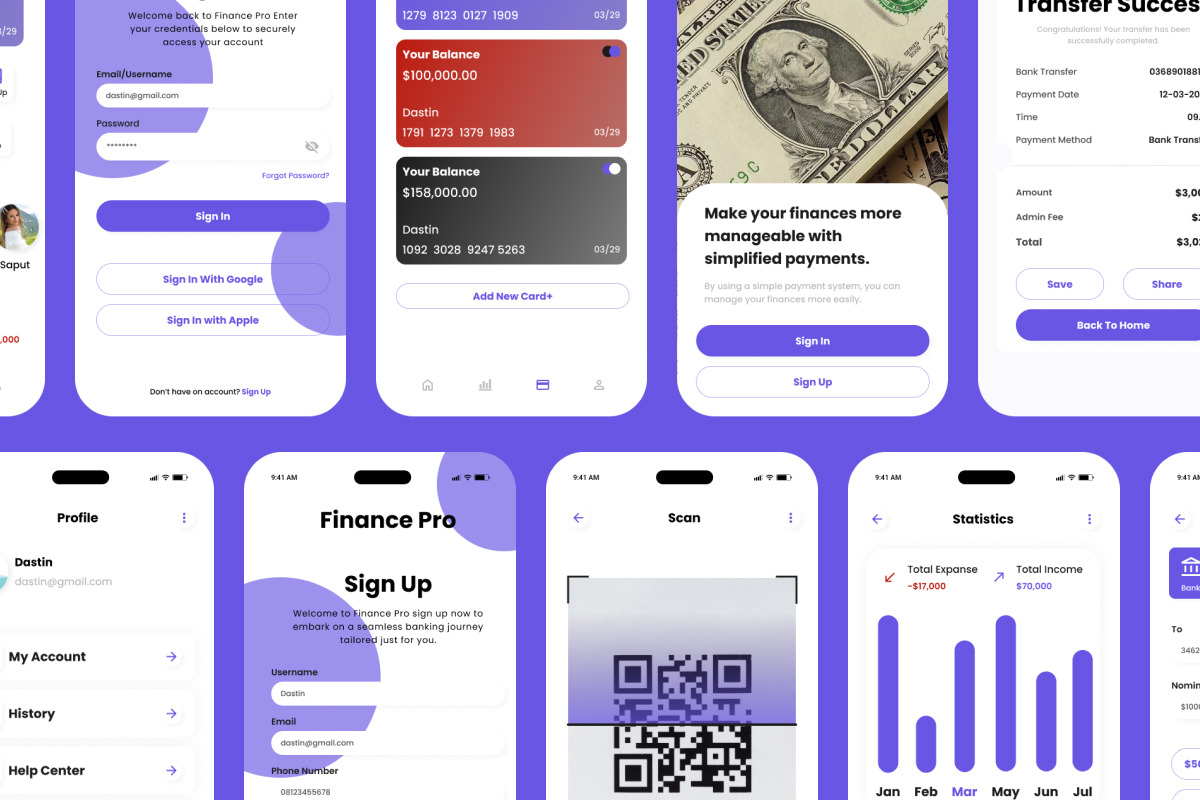 Finance Pro - Banking Mobile App Finance Pro - Banking Mobile App