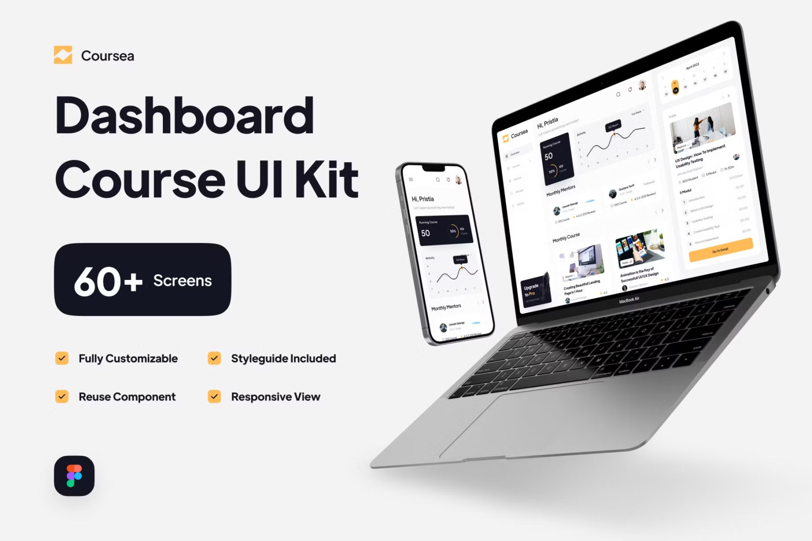 Coursea - Course Dashboard UI Kit