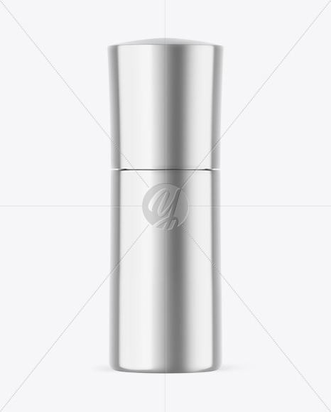 Metallic Cosmetic Bottle Mockup