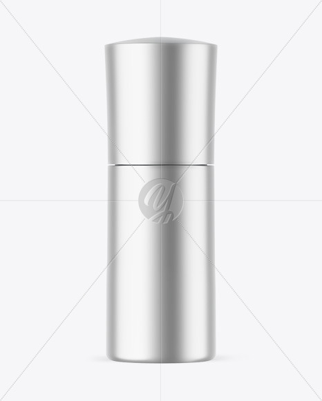 Matte Metallic Cosmetic Bottle Mockup