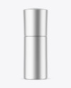 Matte Metallic Cosmetic Bottle Mockup