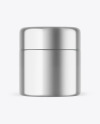Metallic Insulated Food Jar Mockup