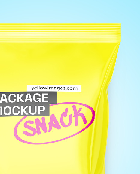 Glossy Snack Package Mockup