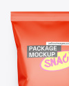 Matte Snack Package Mockup