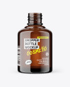 Amber Dropper Bottle Mockup