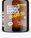 Amber Dropper Bottle Mockup