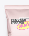 Matte Metallic Snack Package Mockup