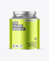 Metallic Tea Tin Can Mockup