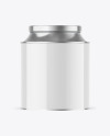 Glossy Tea Tin Can Mockup