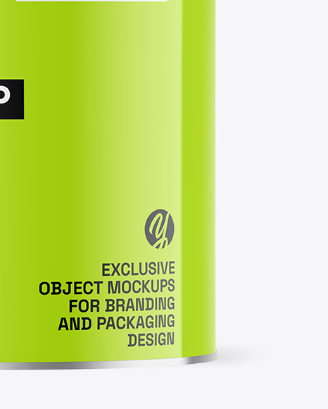 Glossy Tea Tin Can Mockup