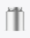 Matte Metallic Tea Tin Can Mockup