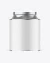 Matte Tea Tin Can Mockup