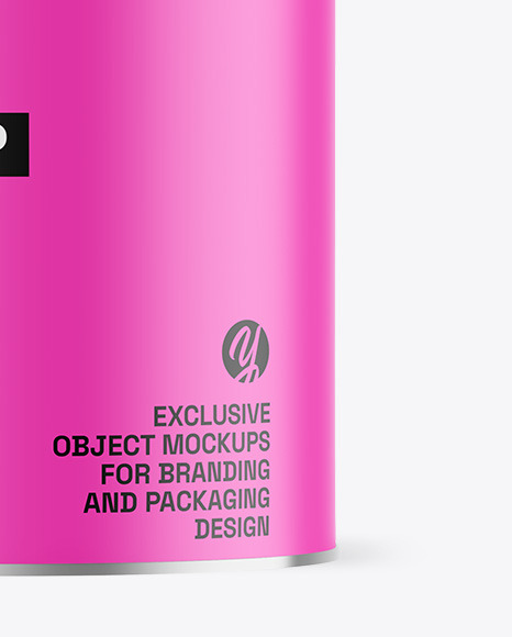 Matte Tea Tin Can Mockup