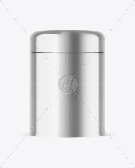 Metallic Tea Tin Can Mockup